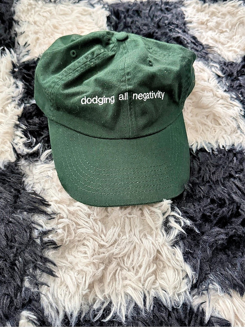 Embroidered Baseball Cap in Green